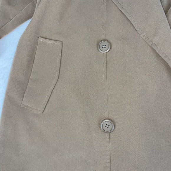 BB Dakota Lightweight Trench Coat Style Utility Jacket Camel Tan Women's Medium - Picture 3 of 13